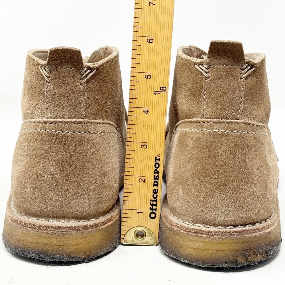 L.L. Bean Men's Tan Suede Leather Chukka Desert Boots 11 M Crepe Sole